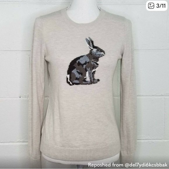 Talbots Sweaters - Talbots Rabbit Intarsia Oatmeal Sweater small -  ASO Taylor Swift